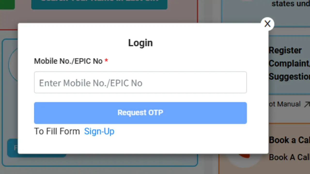 voter id card online download step